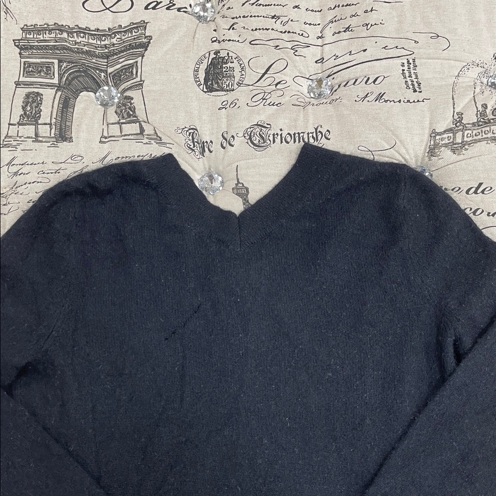 💥 Halogen Women's  100% Cashmere V-Neck Sweater - Picture 10 of 10